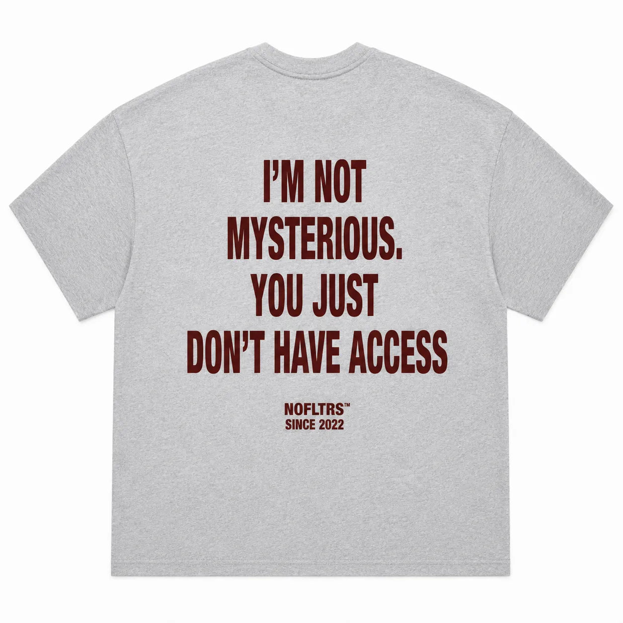 I'M NOT MYSTERIOUS. YOU JUST DON'T HAVE ACCESS