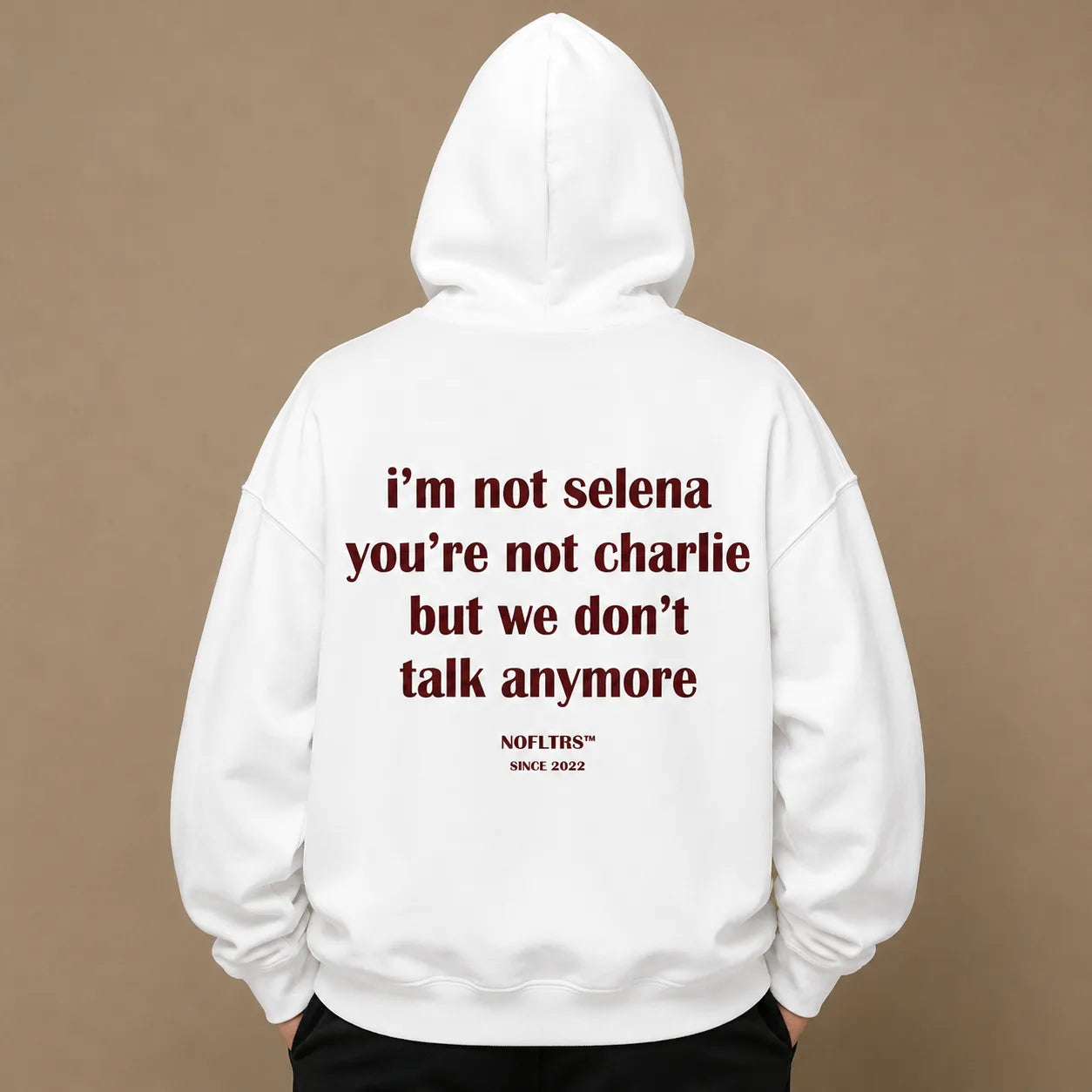 I'M NOT SELENA YOU'RE NOT CHARLIE BUT WE DON'T TALK ANYMORE Hoodie