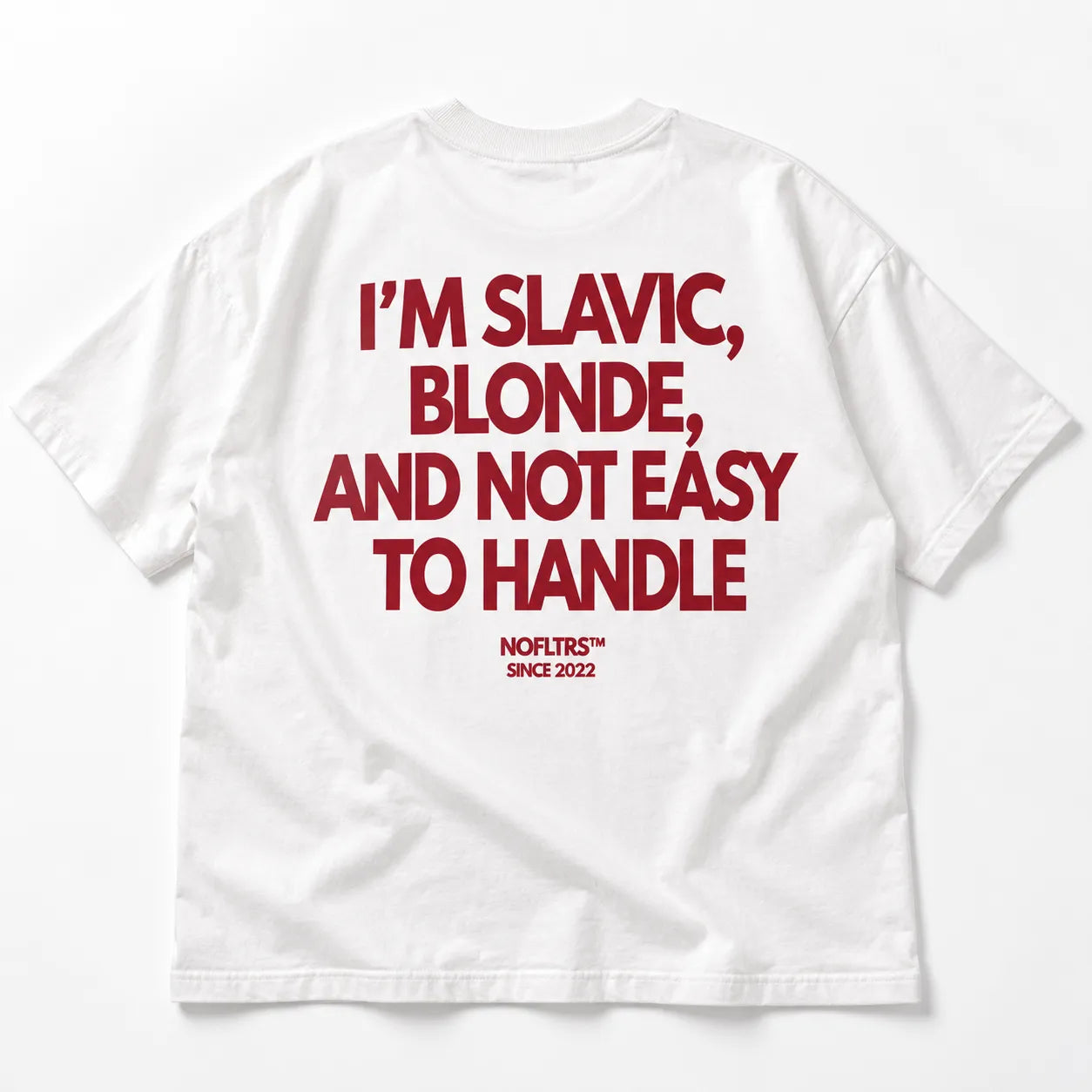 I'M SLAVIC BLONDE AND NOT EASY TO HANDLE