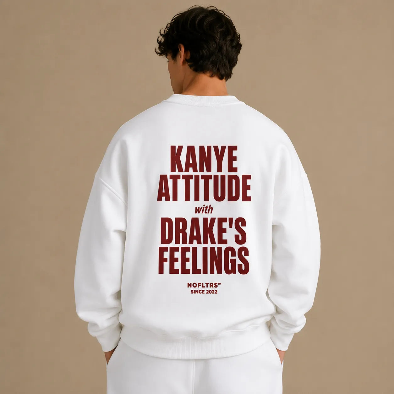KANYE ATTITUDE WITH DRAKE'S FEELINGS SWEATSHIRT