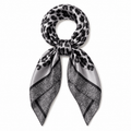 Leopard Print Square Scarf