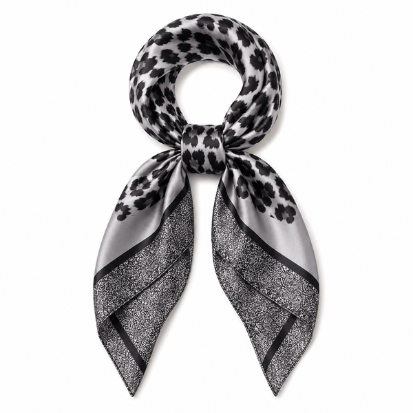 Leopard Print Square Scarf