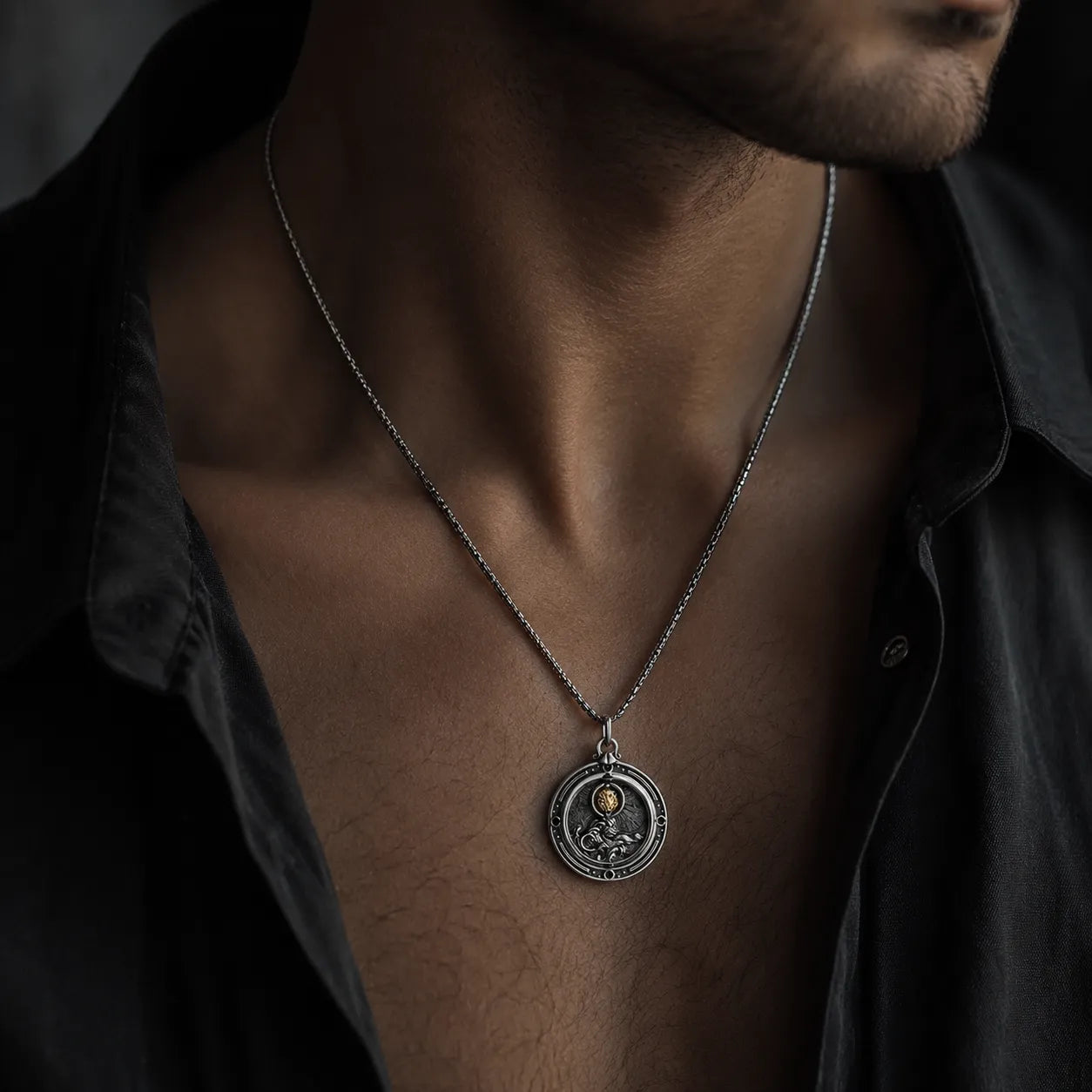 Lion Medallion Necklace