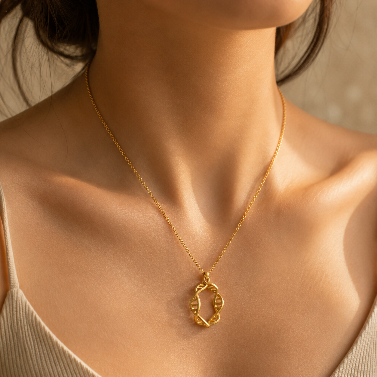 Loop Oval Pendant Necklace