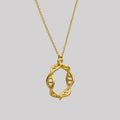 Loop Oval Pendant Necklace