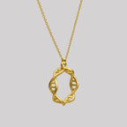 Loop Oval Pendant Necklace