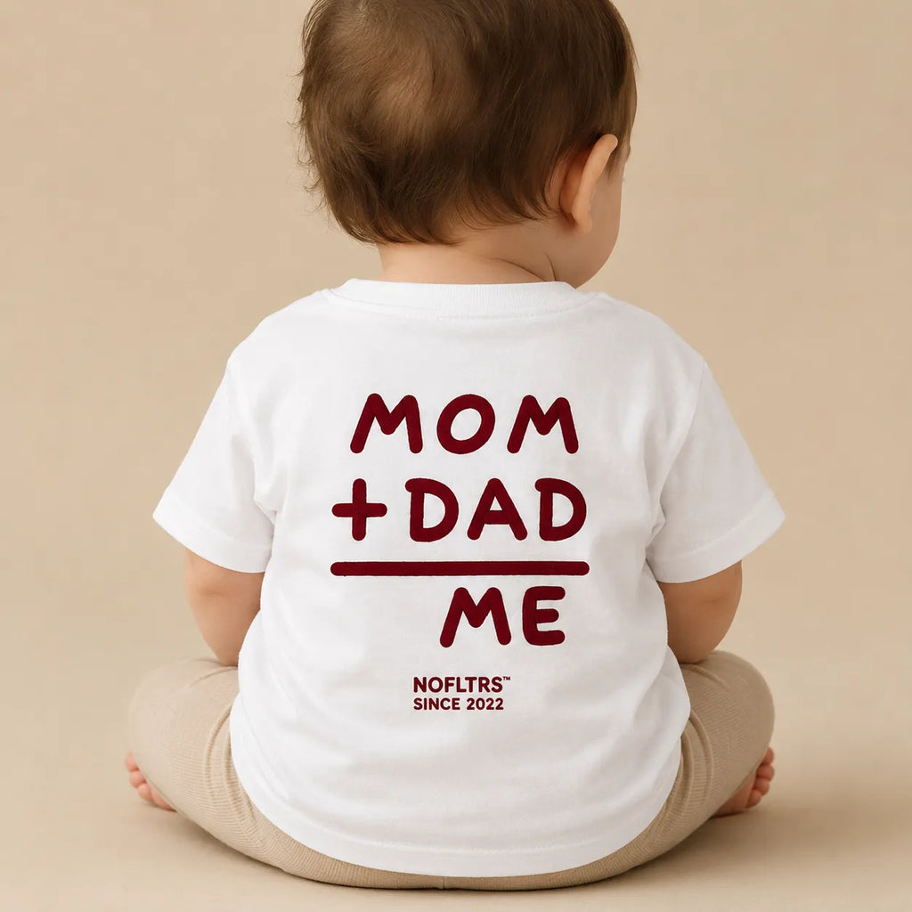 MOM + DAD OVER ME — Baby Tee