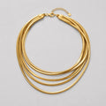 Layer Snake Chain Collar Necklace