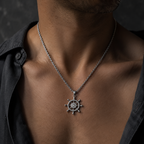 Nautical Ship Wheel Helm Necklace