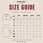 NOFLTRS Oversized Shirt Size Chart