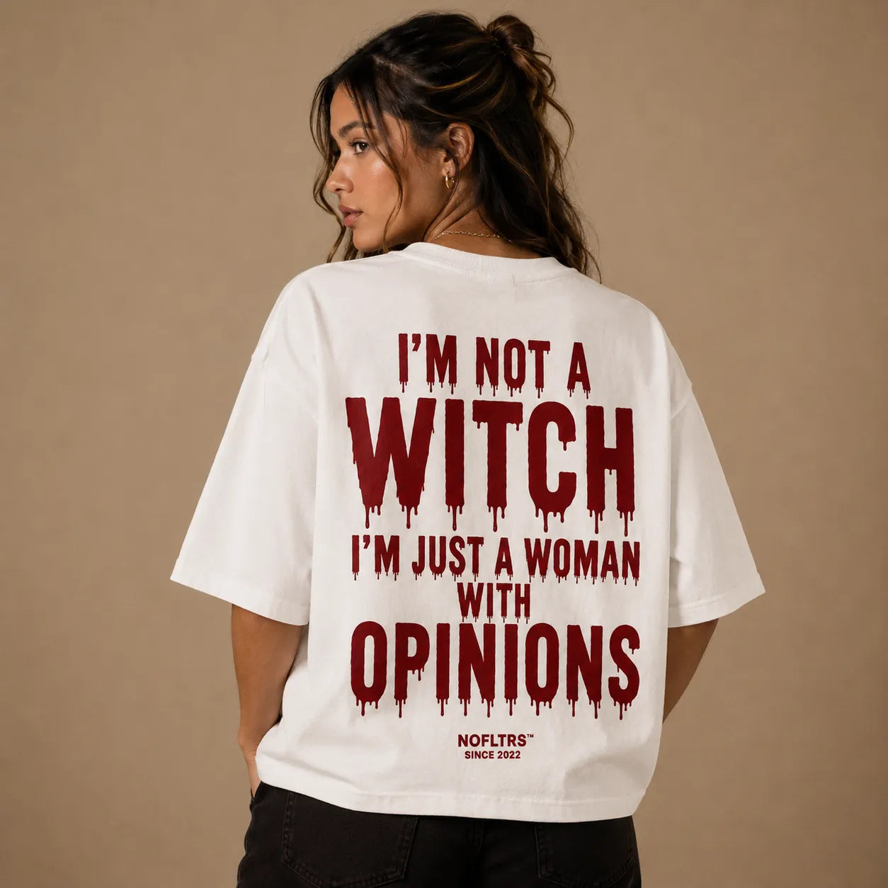 I'M NOT A WITCH I'M JUST A WOMAN WITH OPINIONS