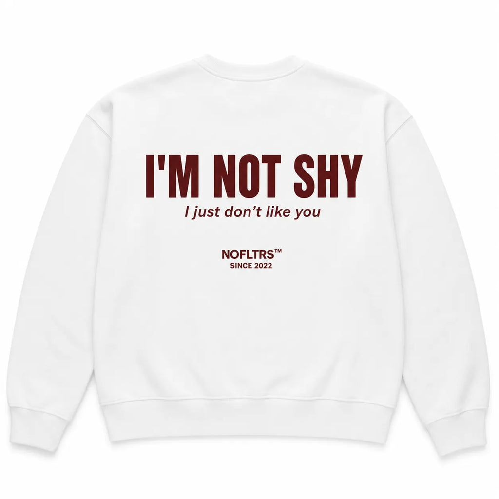 I'M NOT SHY I JUST DON'T LIKE YOU SWEATSHIRT