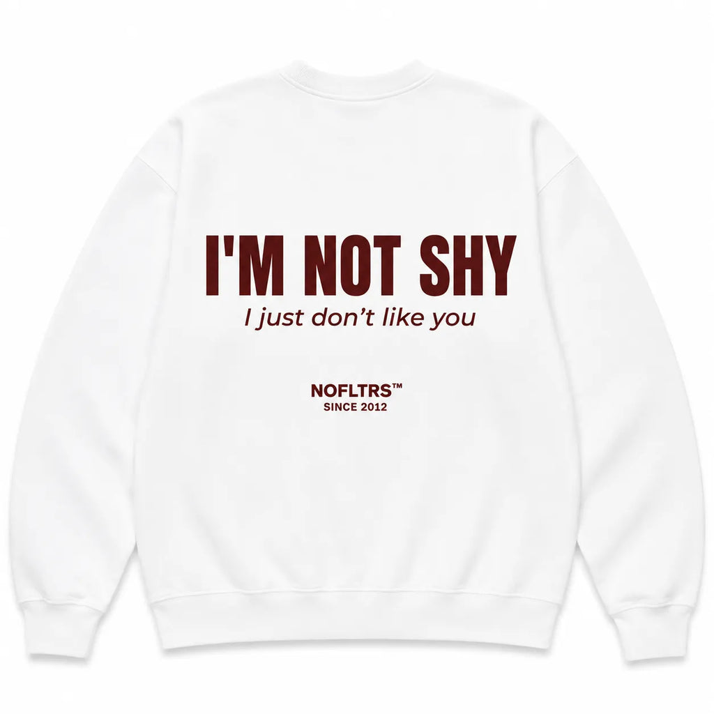 I'M NOT SHY I JUST DON'T LIKE YOU SWEATSHIRT