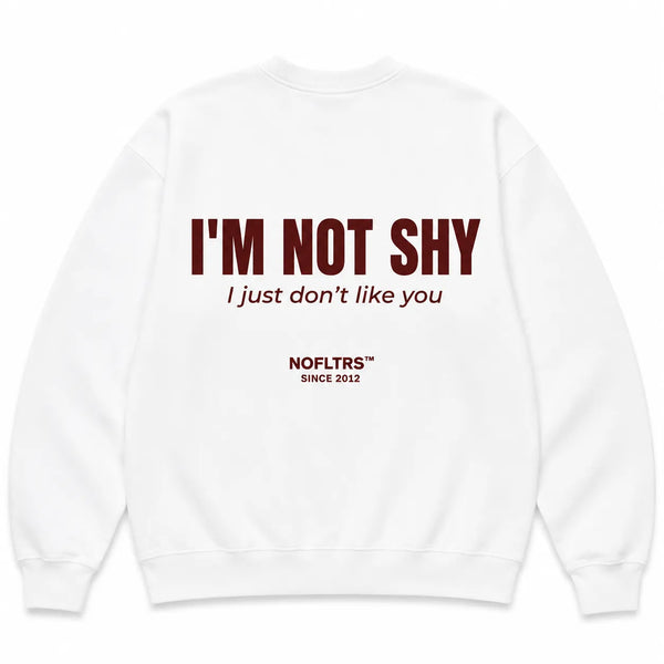 I'M NOT SHY I JUST DON'T LIKE YOU SWEATSHIRT