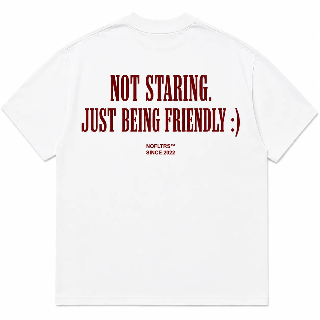 NOT STARING. JUST BEING FRIENDLY :)