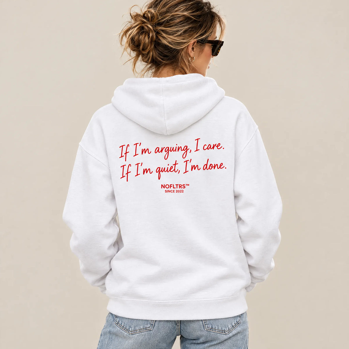 IF I'M ARGUING, I CARE. IF I'M QUIET, I'M DONE HOODIE