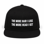 THE MORE HAIR I LOSE THE MORE HEAD I GET