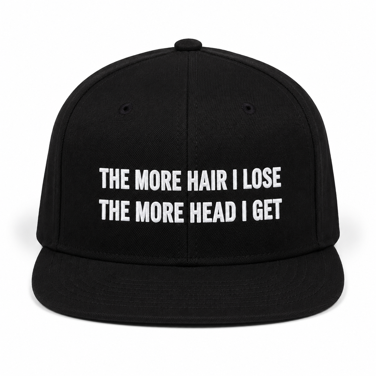 THE MORE HAIR I LOSE THE MORE HEAD I GET