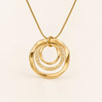 Triple Concentric Circle Necklace