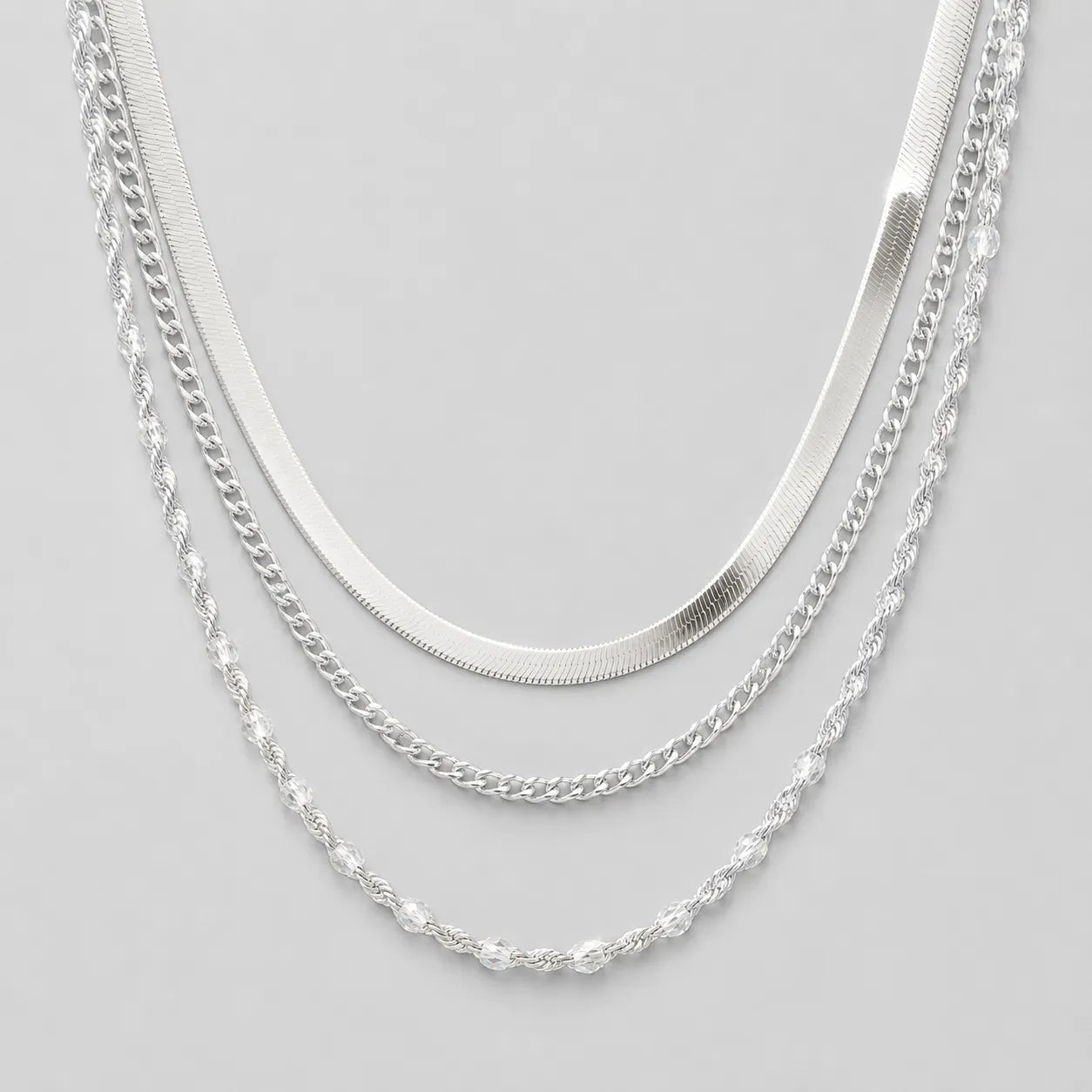 Triple Layer Chain Necklace