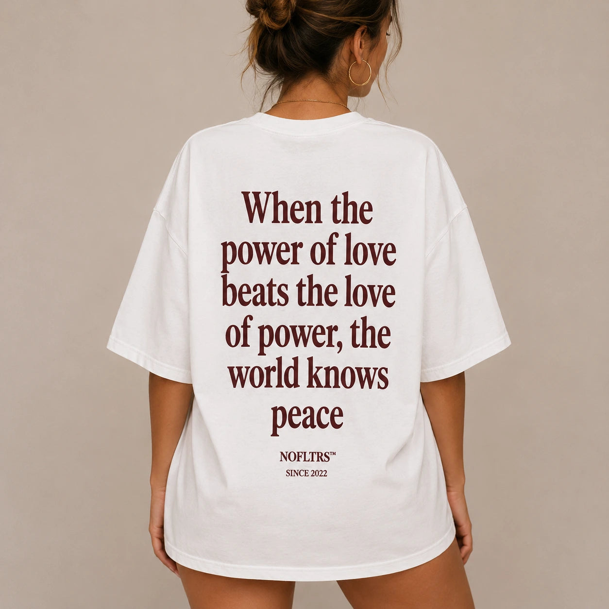 WHEN THE POWER OF LOVE BEATS THE LOVE OF POWER, THE WORLD KNOWS PEACE